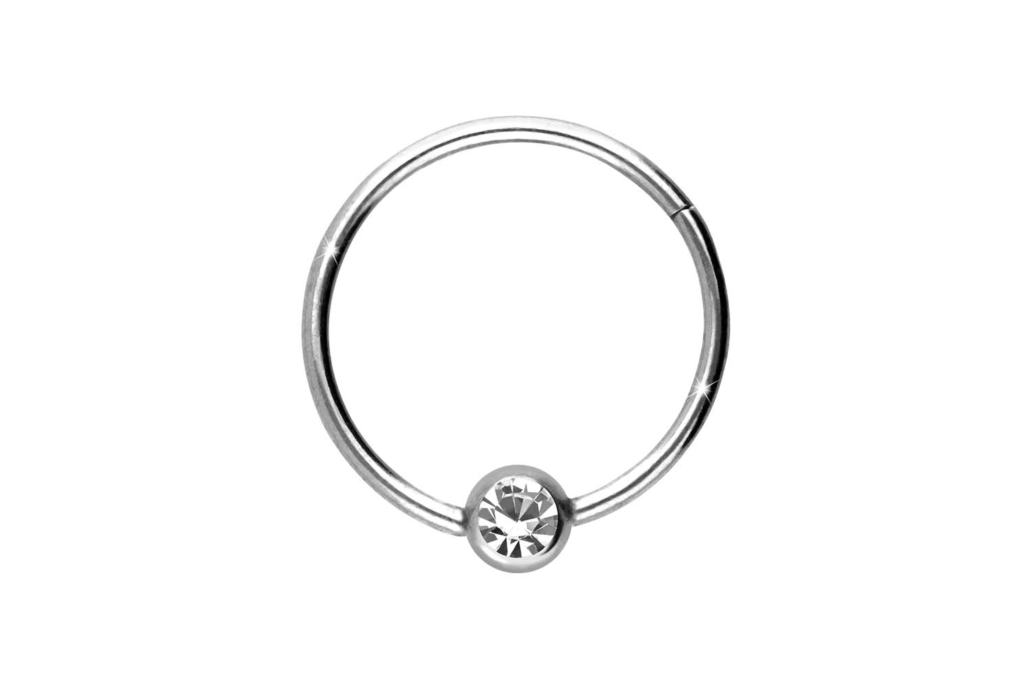 Titan Segmentring Clicker Piercing KRISTALL ++SALE++